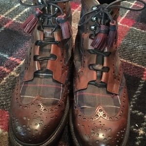 One pair Jos. Cheaney & Sons ankle brogue boots